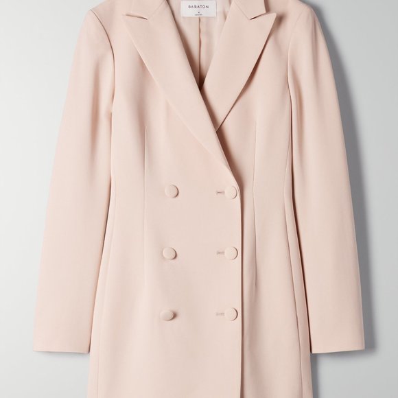 Aritzia Babaton Pelli Blazer Dress Denude Size 4 - Picture 4 of 8